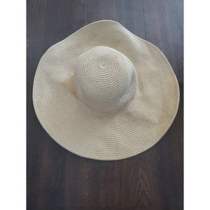 J. Crew Floppy Hat - Beach Travel Swim Vacation - 100% Paper Straw